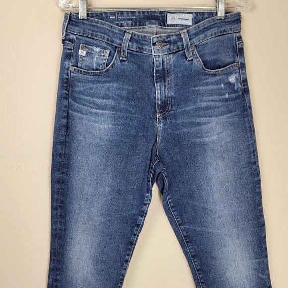 AG Adriano Goldschmied Mari High Rise Slim Straight Jeans Women's Premium Denim - Picture 4 of 12